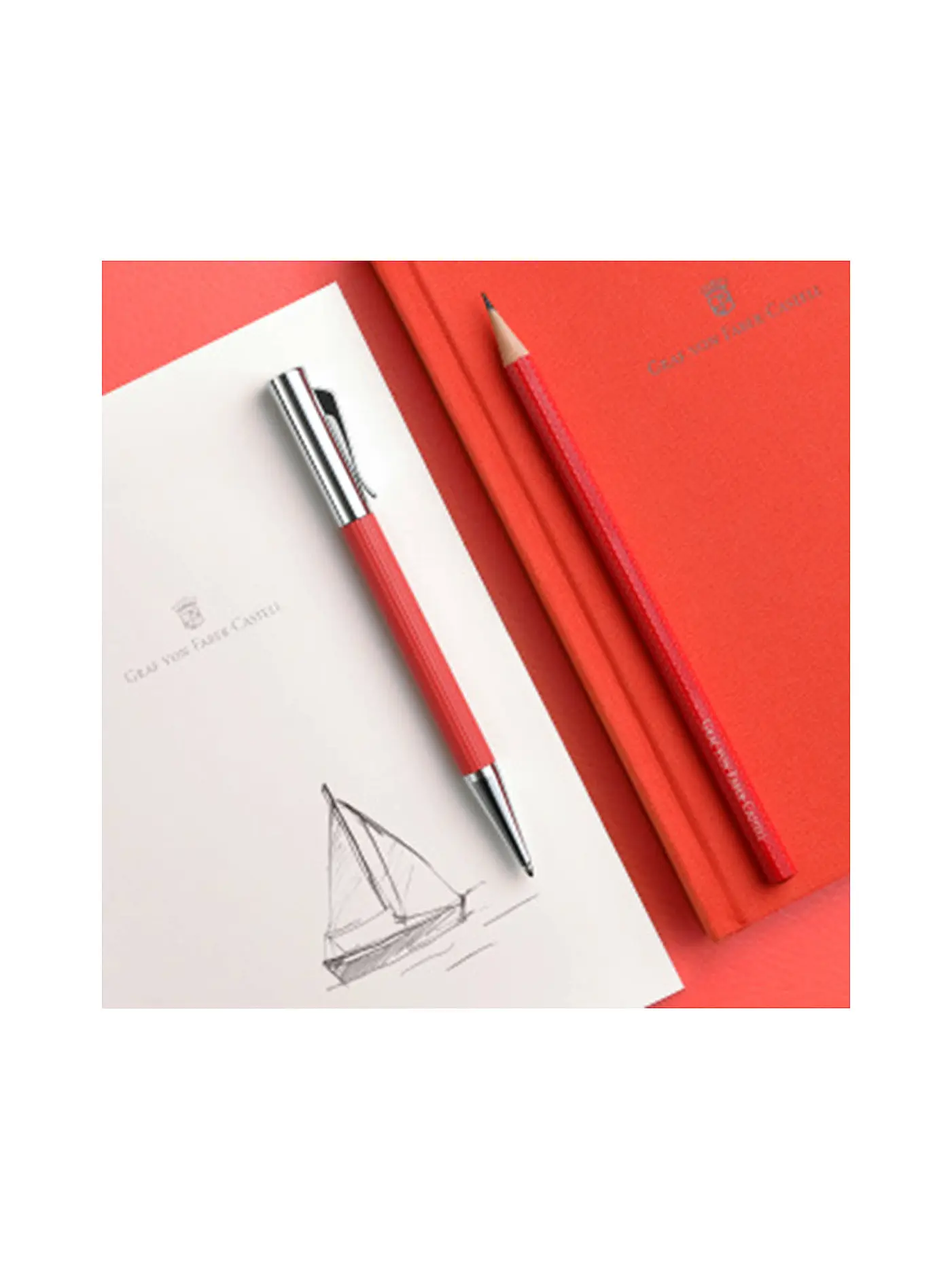 FABER-CASTELL | Buch mit Leineneinband A5 India Red | 